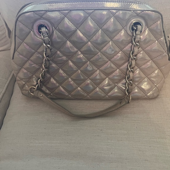 kate Spade Gold Coast Georgina Quilted Handbag Chain Link Straps -authentic - Picture 5 of 10